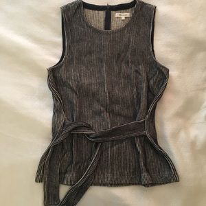 Madewell French rib tie-waist tank